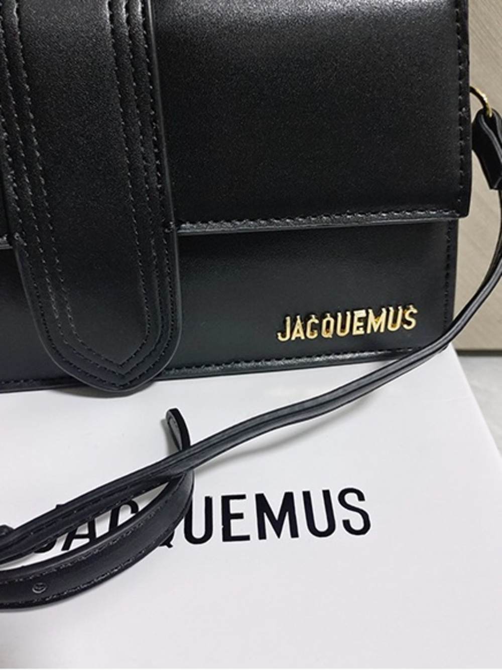 Jacquemus Black Leather Mini Top-Handle Crossbody - Picture 5 of 6